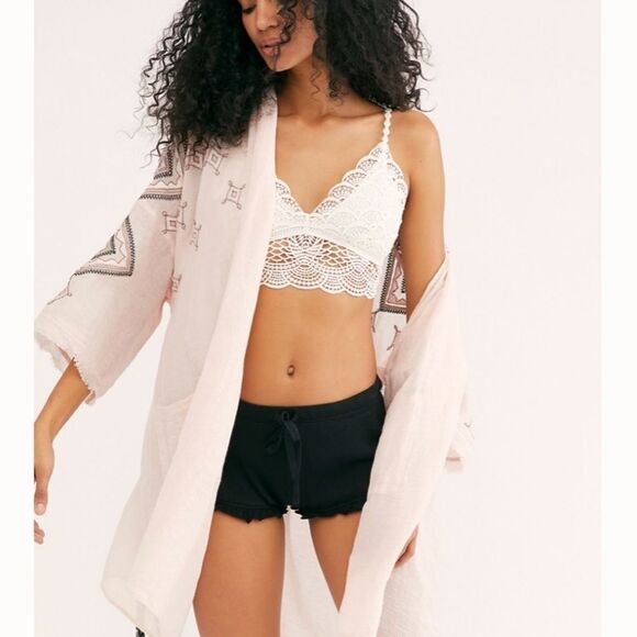 Free People Other - NWT Free People Isabella Embroidered Robe XS